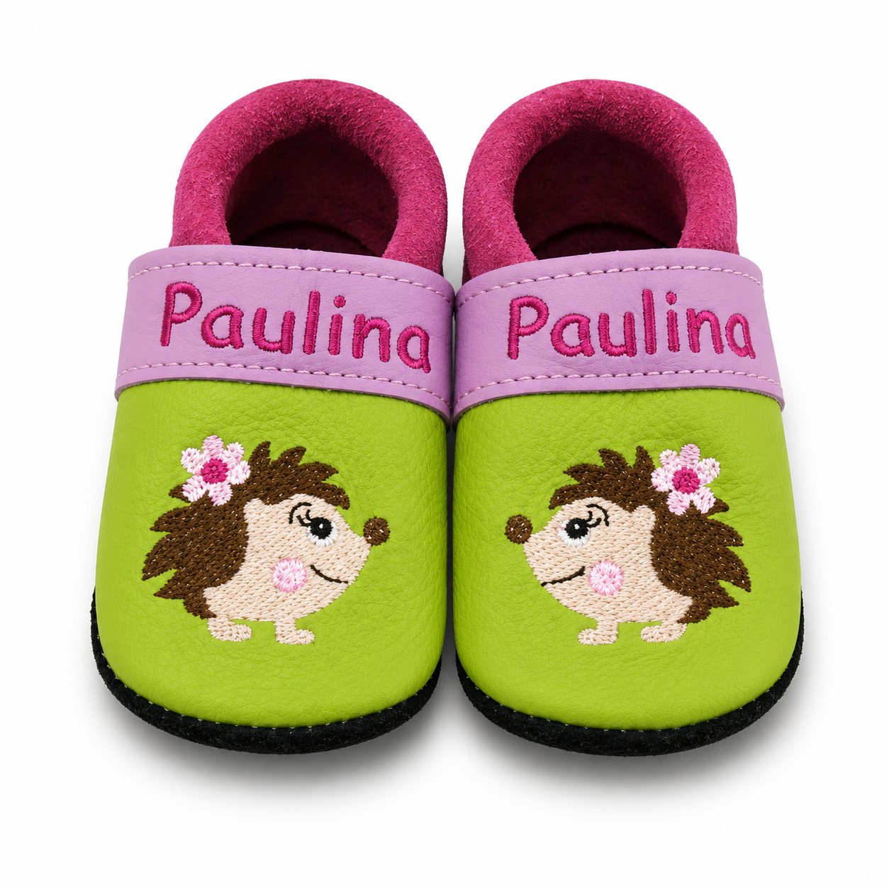 Chaussons en cuir Licorne