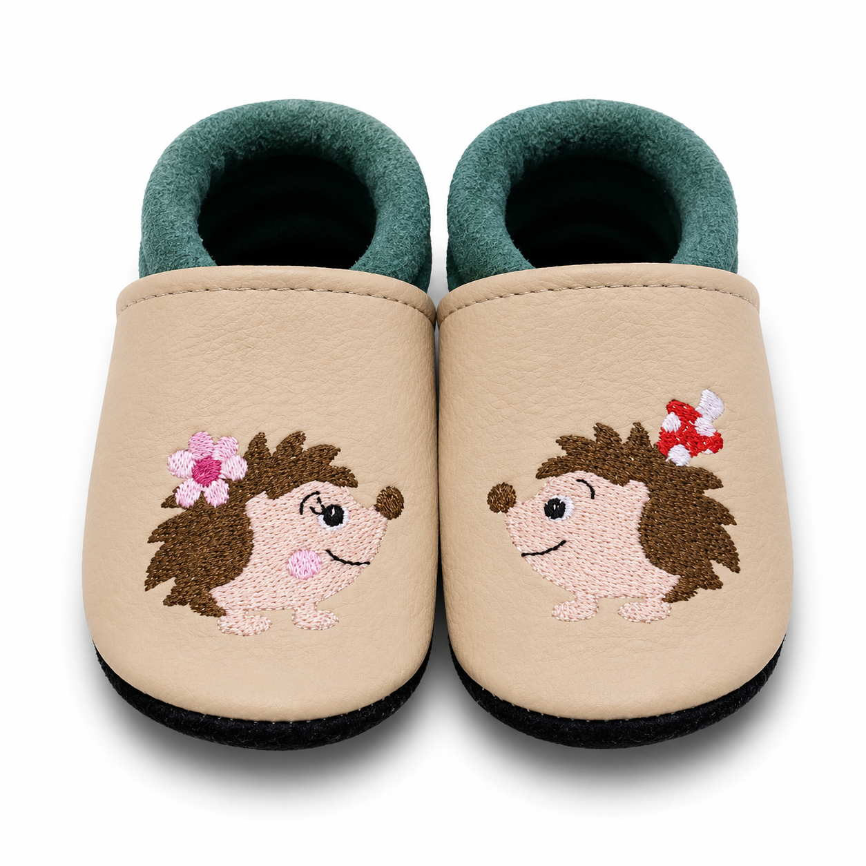 Chaussons en cuir Licorne