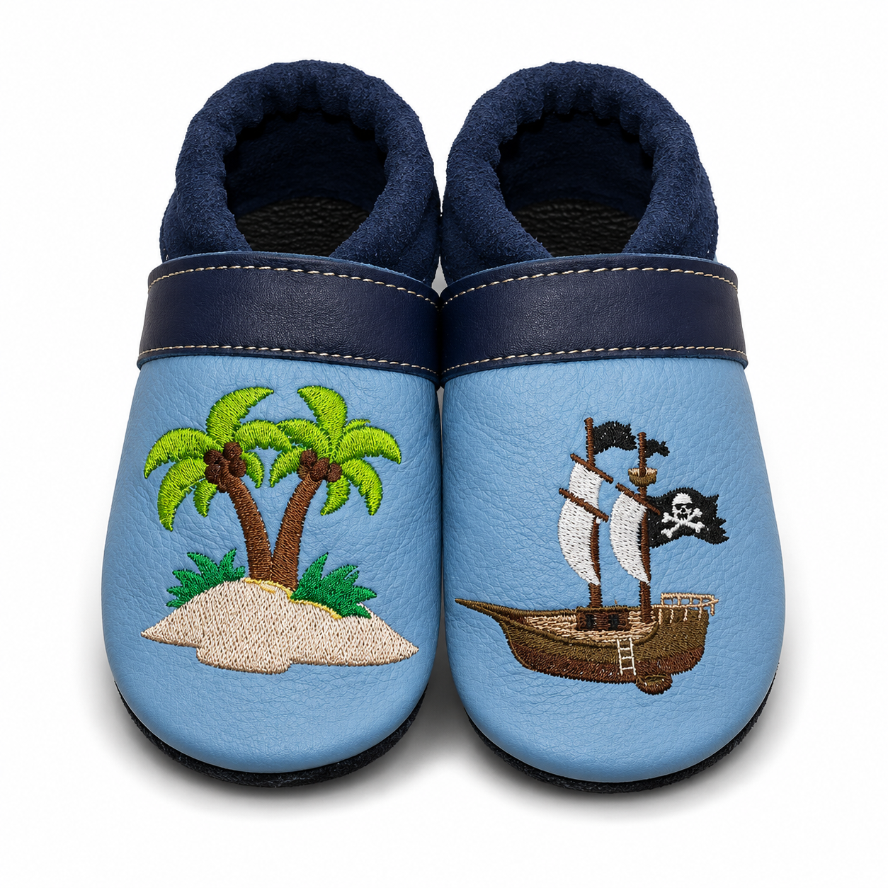 Chaussons en cuir Pirate