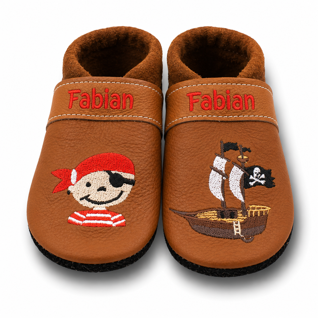 Chaussons en cuir Pirate