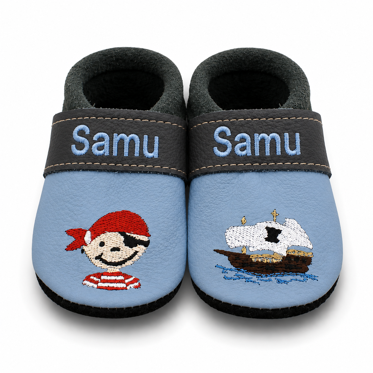 Leather Pirate Slippers