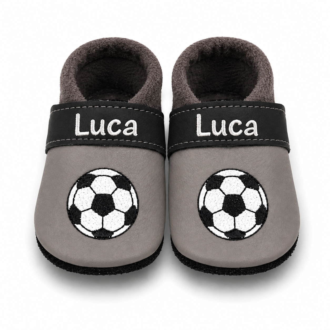 Leather booties soccer