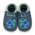 Chaussons en cuir Licorne