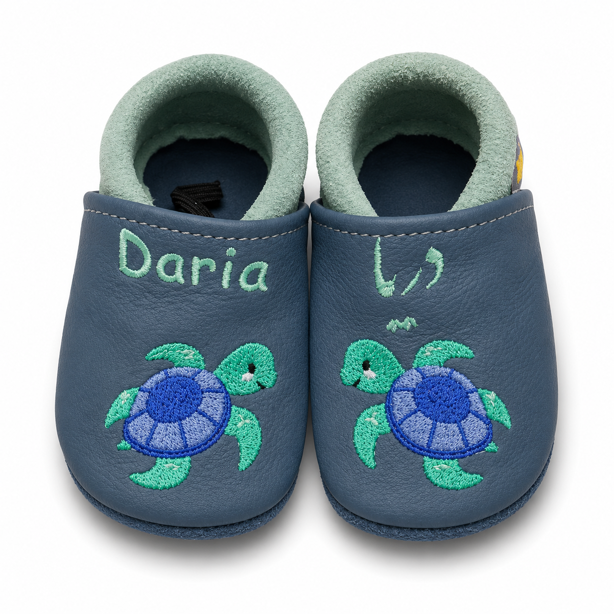 Chaussons en cuir Licorne