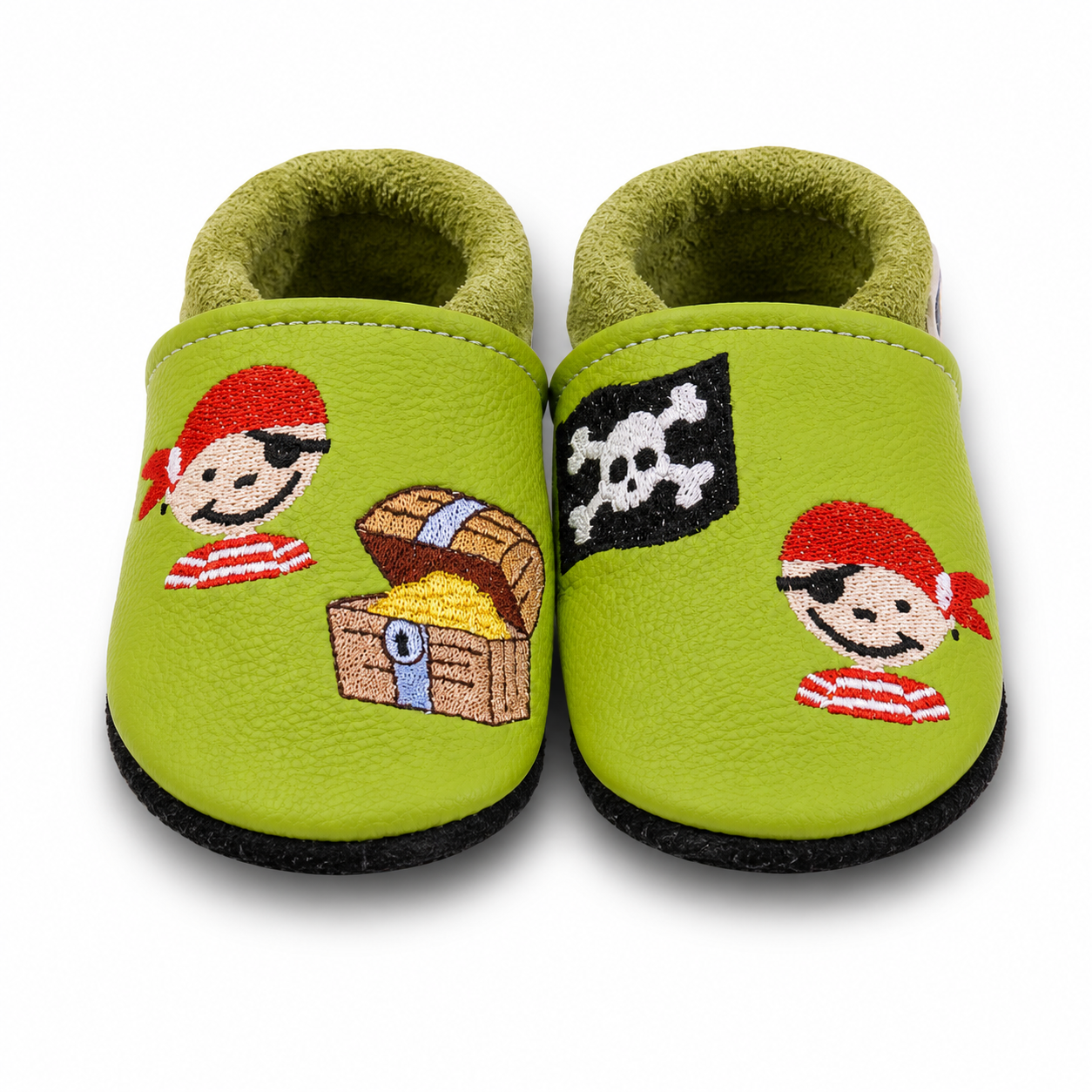 Chaussons en cuir Pirate