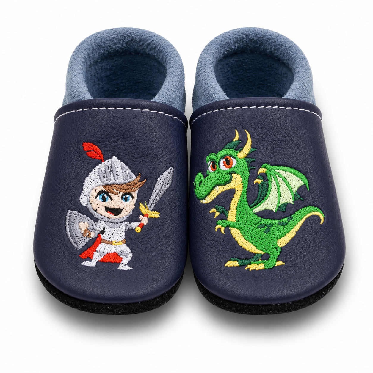 Lederpuschen Ritter & Drachen