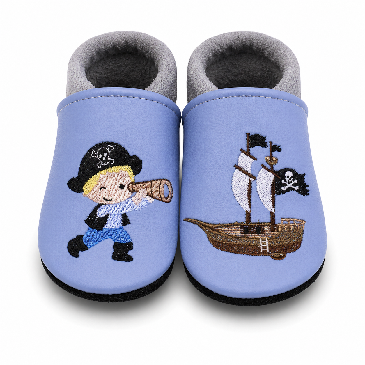 Chaussons en cuir Pirate