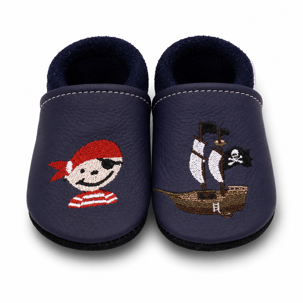 Chaussons en cuir Pirate