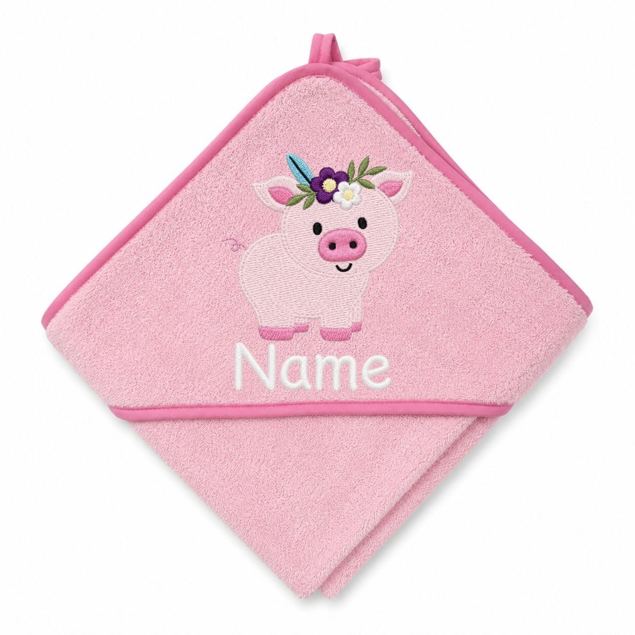 Schwein Kapuzenbadetuch & Set