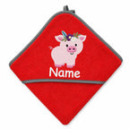 Schwein Kapuzenbadetuch & Set
