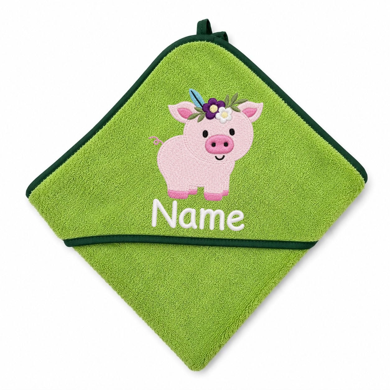 Schwein Kapuzenbadetuch & Set