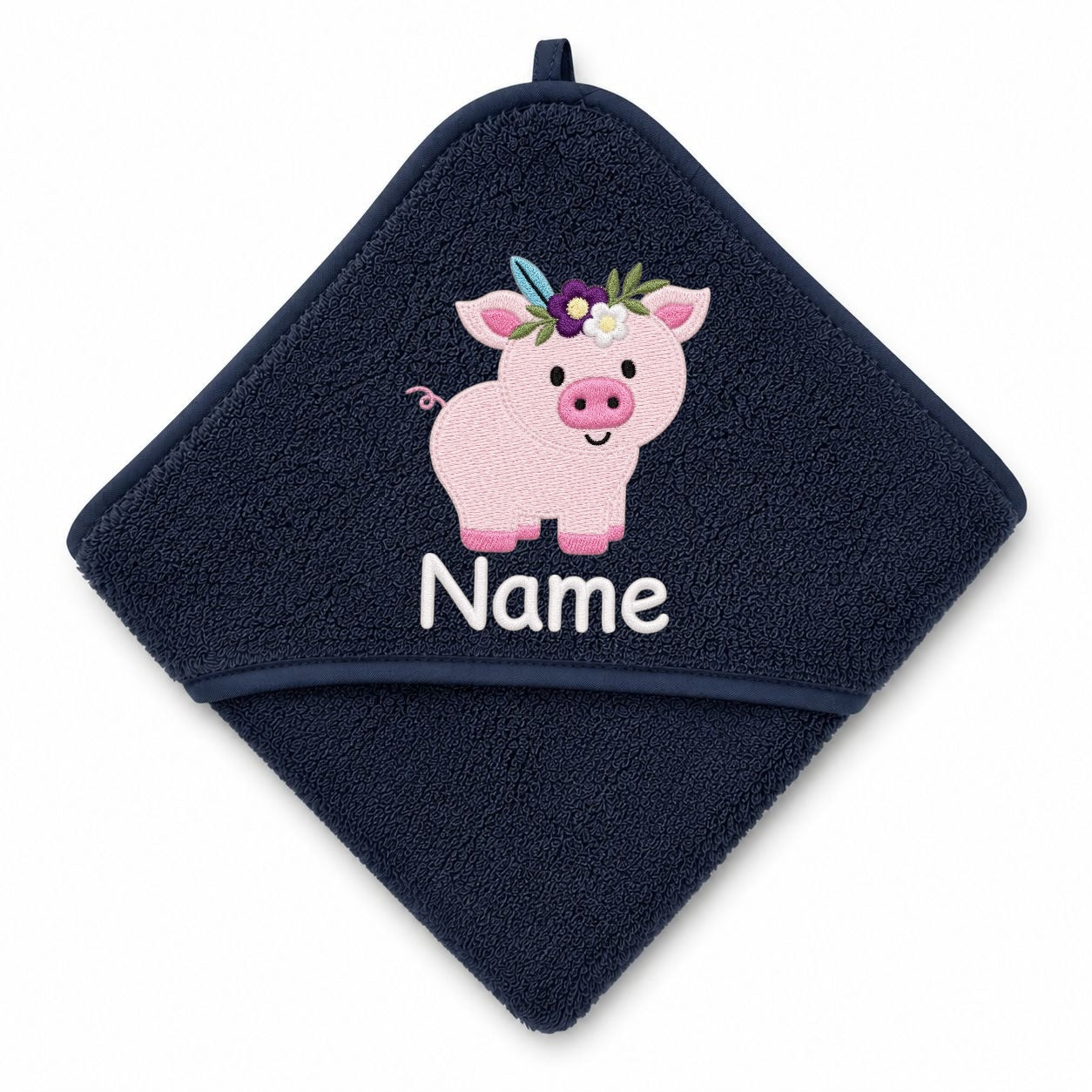Schwein Kapuzenbadetuch & Set