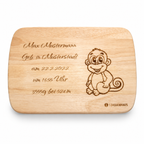 Personalisiertes Holzbrett mit Gravur