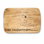 Personalisiertes Holzbrett mit Gravur