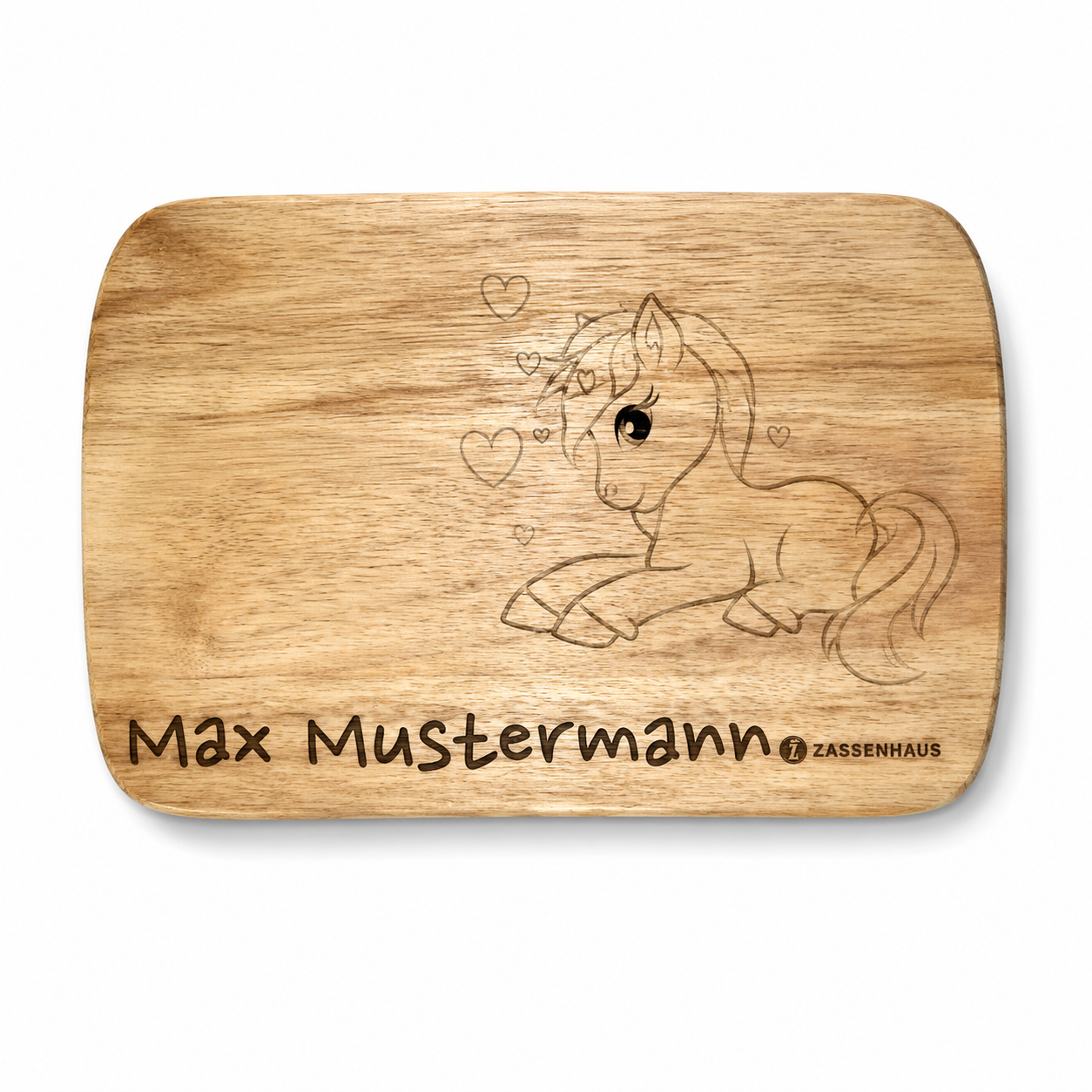 Personalisiertes Holzbrett mit Gravur