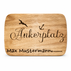 Personalisiertes Holzbrett mit Gravur