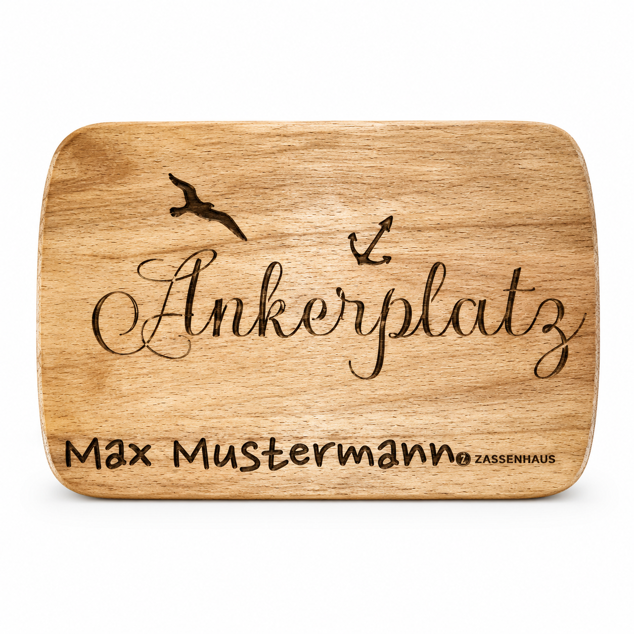 Personalisiertes Holzbrett mit Gravur