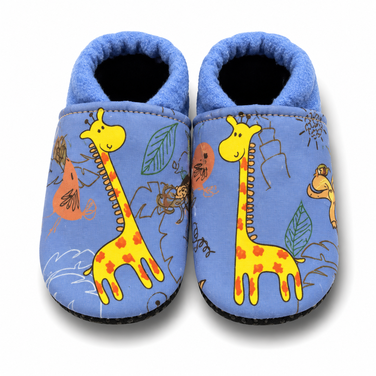 Vegane Softshell-Puschen Giraffe