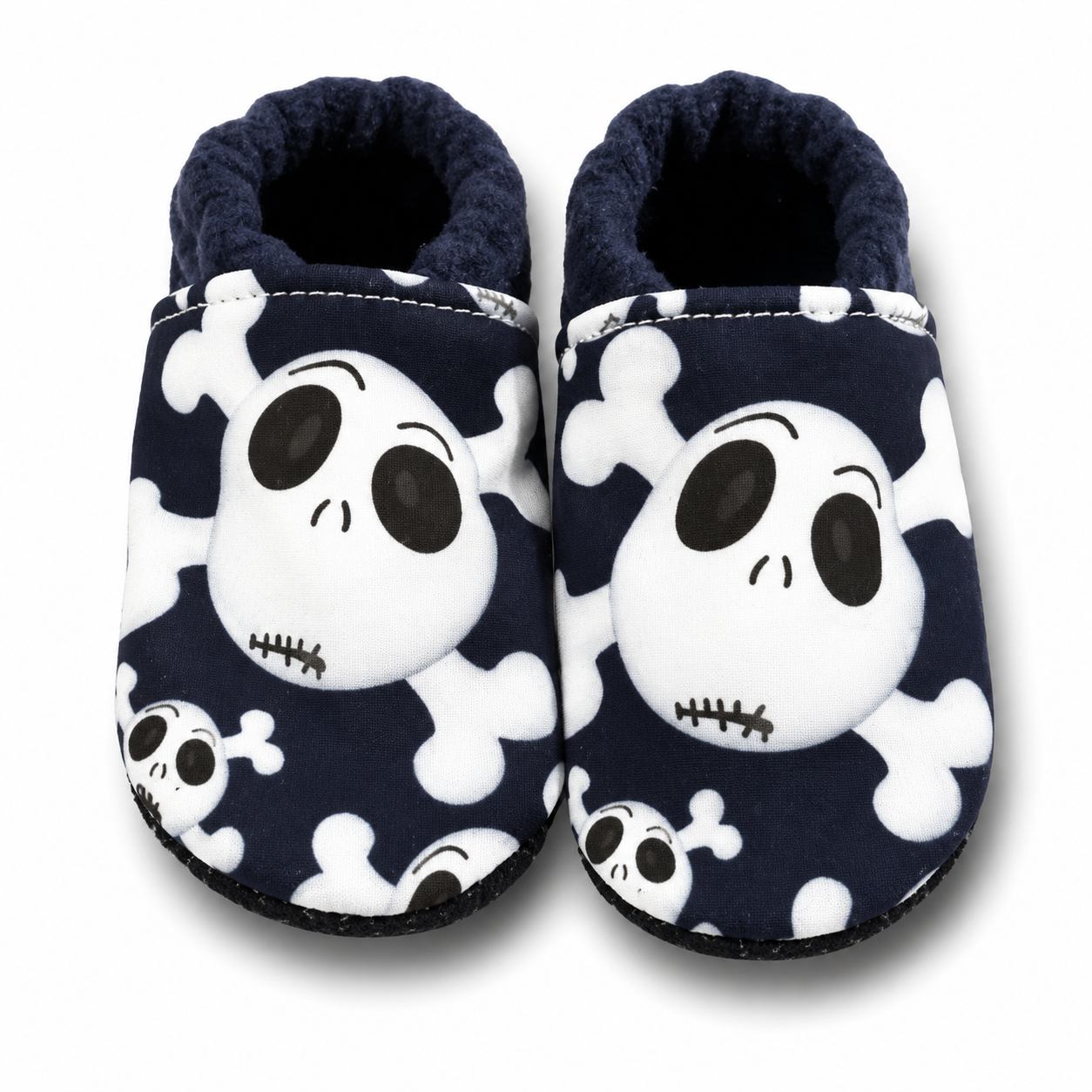 Vegane Softshell-Puschen Skull
