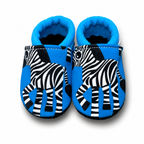Vegane Softshell-Puschen Zebra