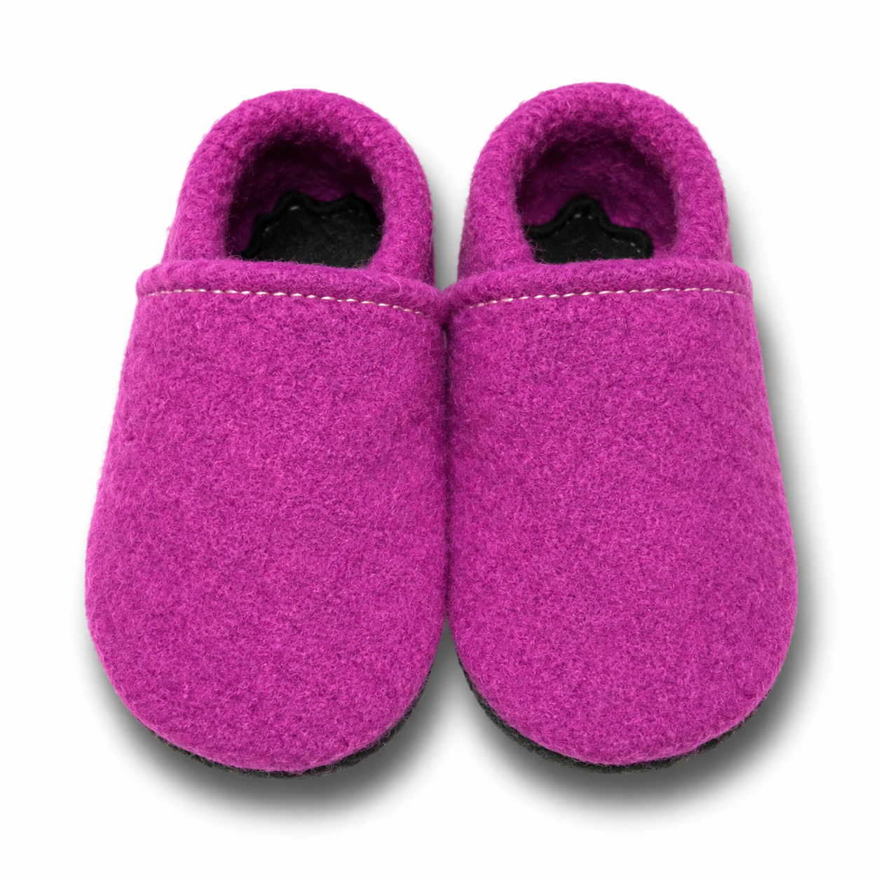 Wollwalk-Puschen Fuchsia
