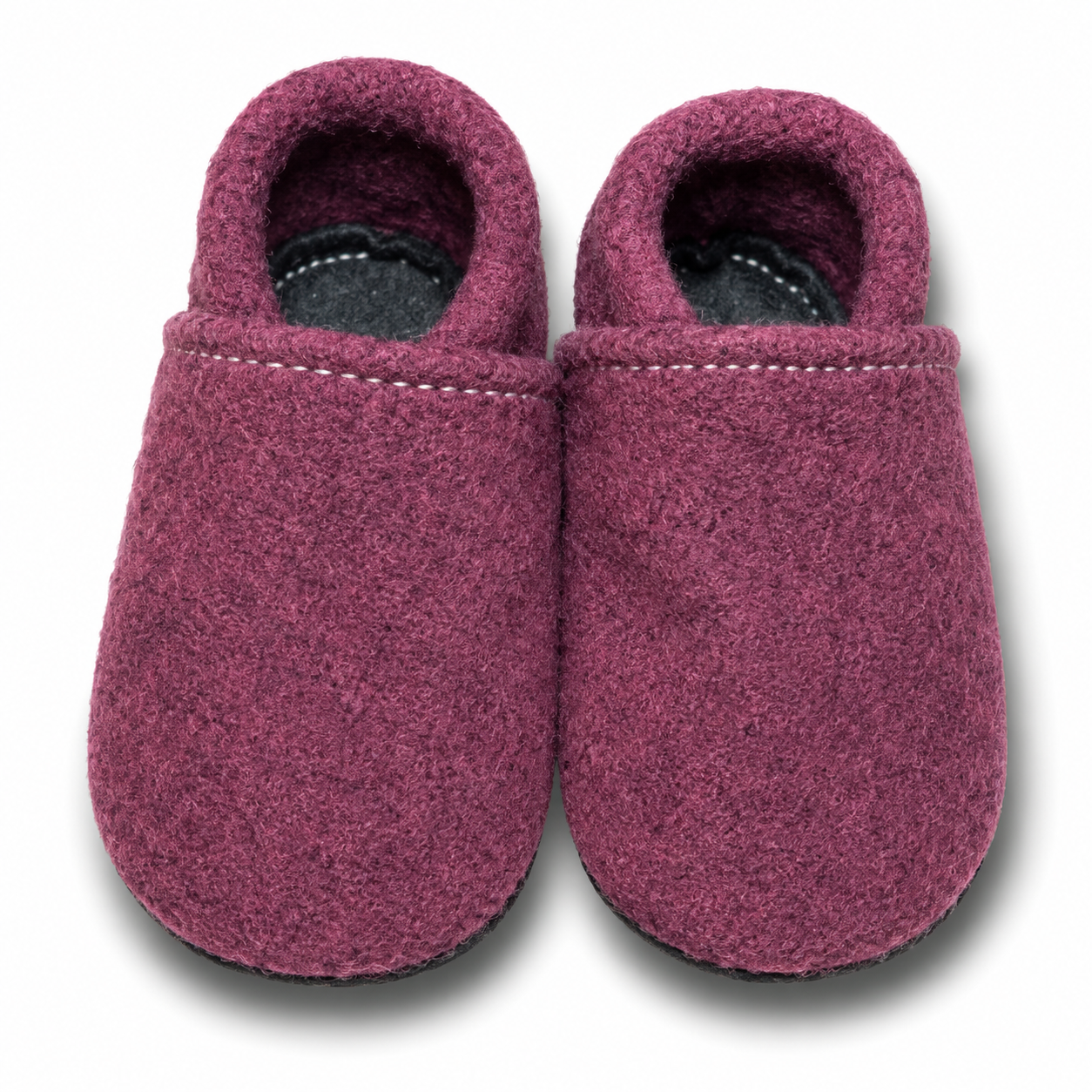 Wollwalk-Puschen Magenta