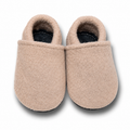 Wollwalk-Puschen Beige